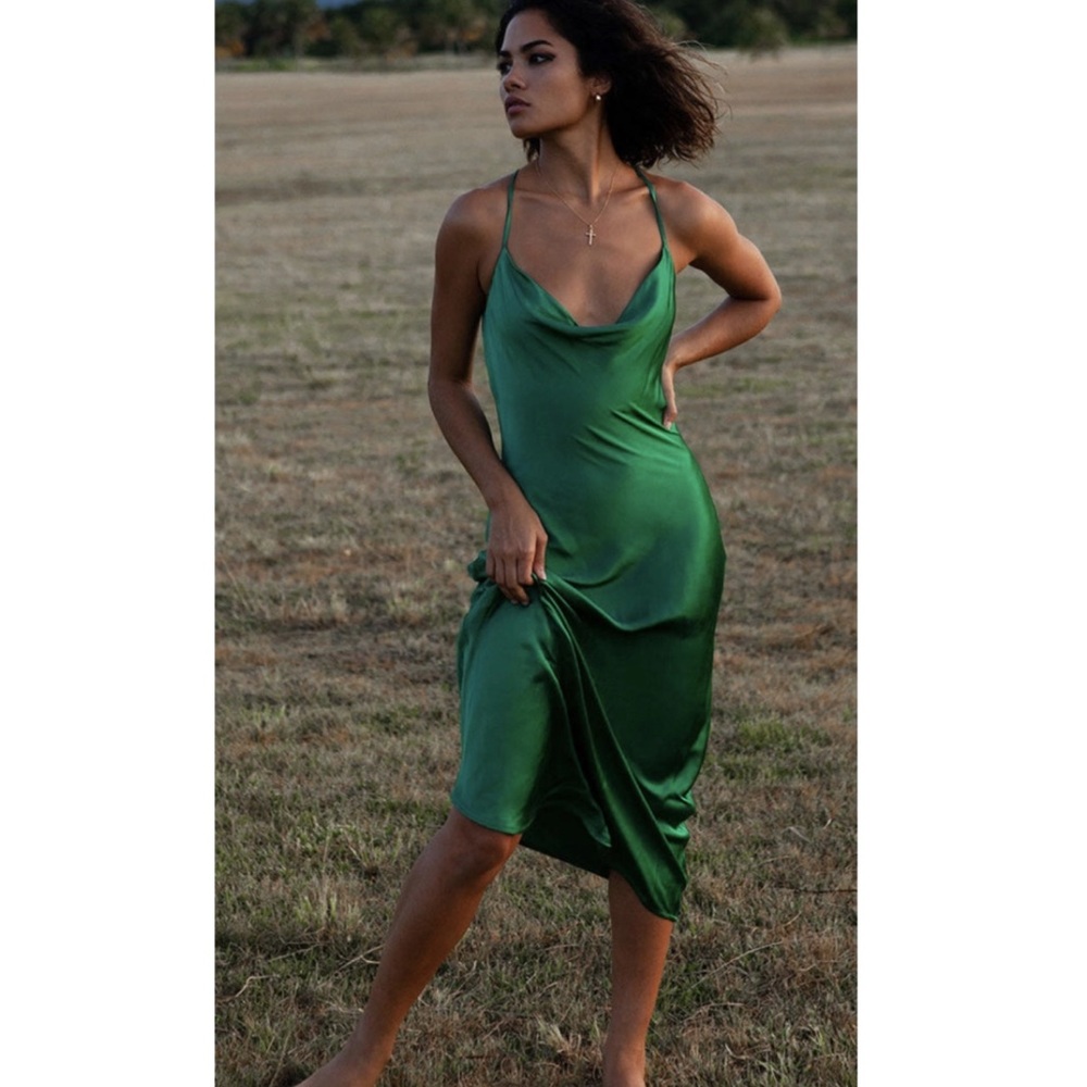Rat and Boa Gigi Dress
Green Midi Dress